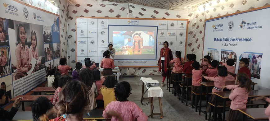 Maha Kumbh 2025: विद्याकुम्भ प्राथमिक विद्यालय से संवर रहा श्रमिकों के बच्चों का भविष्य'