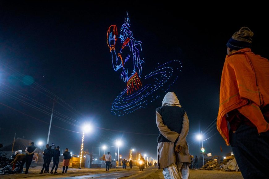 Maha Kumbh 2025: प्रयागराज के आसमान में बिखरा दिव्यता और तकनीक का संगम, राष्ट्रीय पर्यटन दिवस पर 2,500 ड्रोन ने दी अद्भुत प्रस्तुति
