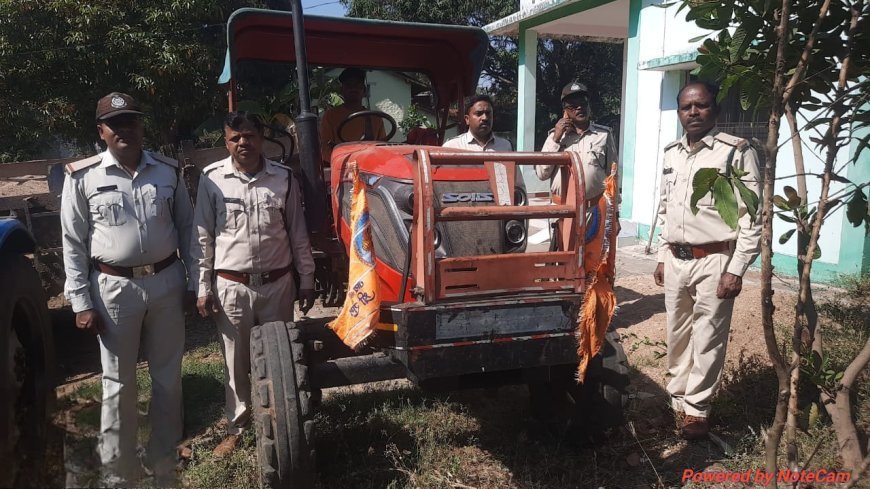 Baitul News: अवैध रेत उत्खनन पर वन विभाग की दो बड़ी कार्यवाहियों में ट्रैक्टर और रेत जप्त