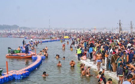 Maha Kumbh 2025 : प्रतिदिन औसतन 1.44 करोड़ श्रद्धालुओं ने लगाई संगम में डुबकी