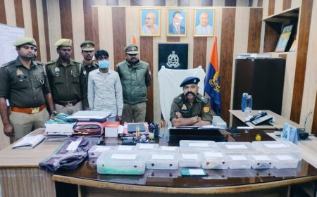 Hardoi News: पुलिस ने चोरी की बड़ी घटना का पर्दाफाश किया, दुकानों में रेकी कर घटना को दिया था अंजाम