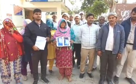  Palwal News: बच्चे के परिजनों ने आरोपी की गिरफ्तारी को लेकर किया हंगामा। 