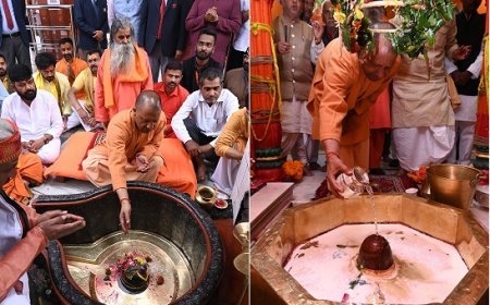Gorakhpur News: महाशिवरात्रि पर शिवोपासना में लीन रहे सीएम, की लोक कल्याण की प्रार्थना। 