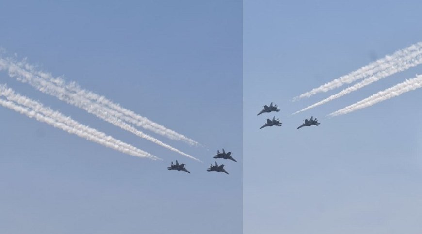 Maha Kumbh 2025: महाकुम्भ के समापन पर वायुसेना की 'महासलामी', संगम के ऊपर गरजे सुखोई। 