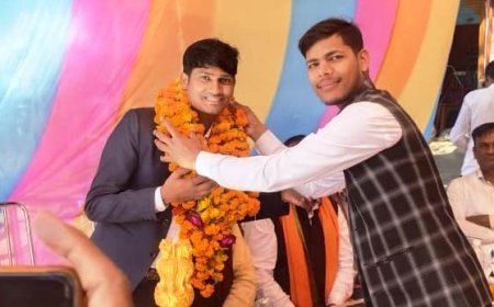 Hardoi News: माउंट केन्या फतेह करने वाले अंतर्राष्ट्रीय पर्वतारोही अभिनीत मौर्य (Abhineet Maurya) का भव्य स्वागत