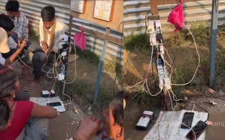 Viral News: लड़के ने लगाया गजब का दिमाग, महाकुंभ में मोबाइल चार्ज कर कमाये रुपए। 