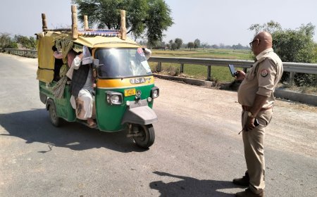 Hardoi News: थानाध्यक्ष द्वारा चलाया गया वाहन चेकिंग अभियान, वाहन चालकों में खलबली