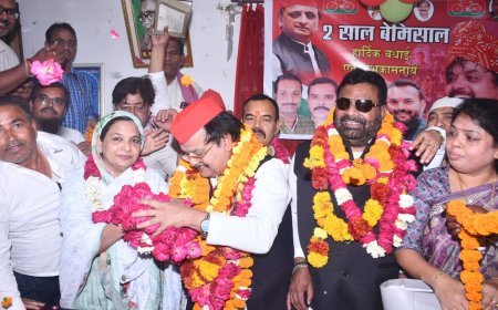 Kanpur News: उमड़ते जनसैलाब के बीच सपा महानगर अध्यक्ष के '2 साल बेमिसाल' पर हुआ भव्य स्वागत