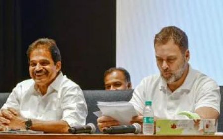 Political News: राहुल गांधी ने बीजेपी पर साधा निशाना, बोले- देश में दो विचारधारा के लोग।