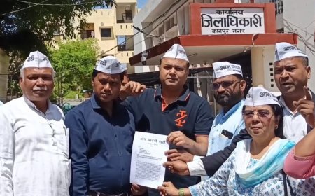 Kanpur News: आम आदमी पार्टी ने उत्तर प्रदेश सरकार के शराब बिक्री पर बम्पर ऑफ़र के खिलाफ किया प्रदेशव्यापी विरोध प्रदर्शन। 