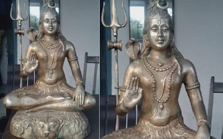 Ayodhya News: मछुआरे को मिली भगवान शिव की प्राचीन मूर्ति- पुलिस ने मूर्ति को कब्जे में लेकर जांच शुरू कर दी।