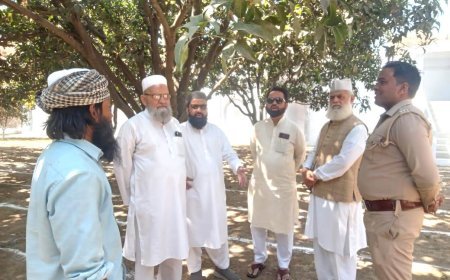 Deoband News: ईदगाह वक्फ कमेटी ने लिया तैयारियों का जायजा, पुलिस प्रशासन मुस्तैद, सरकारी गाइडलाइन का पालन करने की अपील