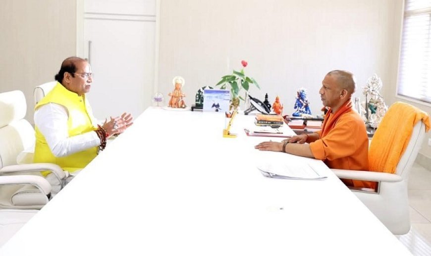 Kanpur News: विधायक सुरेन्द्र मैथानी ने मुख्यमंत्री योगी आदित्यनाथ से मुलाकात कर सौंपा माँग पत्र। 