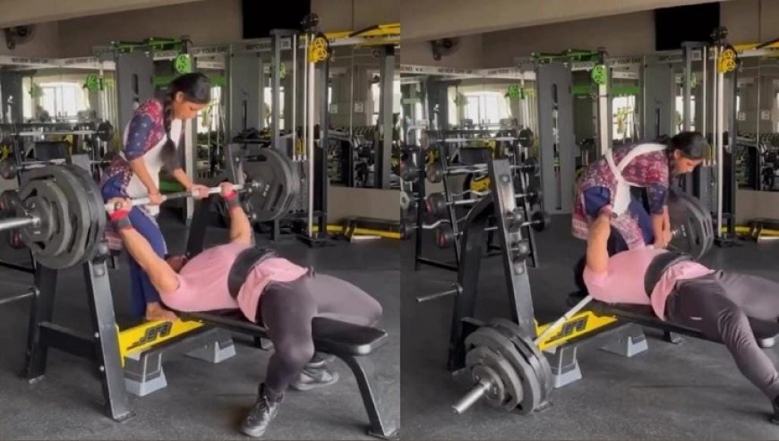 Viral News: जिम में भारी वजन उठाना शख्स को पड़ गया महंगा, वीडियो देख खुली की खुली रह जाएंगी आपकी आँखें। 