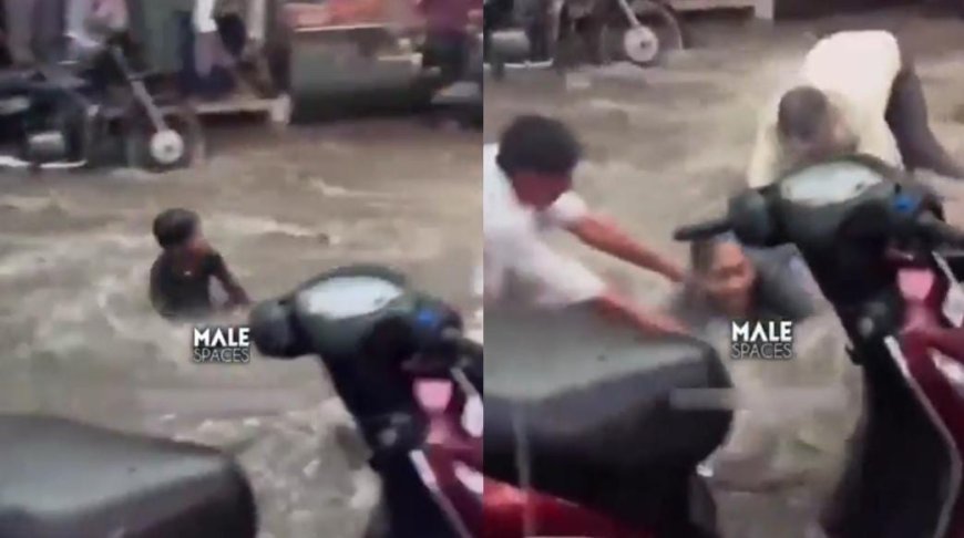 Viral News: अचानक से सड़कों पर बहने लगे इंसान, बचाने के लिए पहुंचे लोग