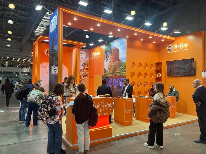 Lucknow News: ‘मास्को अंतरराष्ट्रीय यात्रा एवं पर्यटन प्रदर्शनी 2025’ (एमआइटीटी) में उत्तर प्रदेश पर्यटन के प्रदर्शनी स्टाल पर भारी भीड़। 