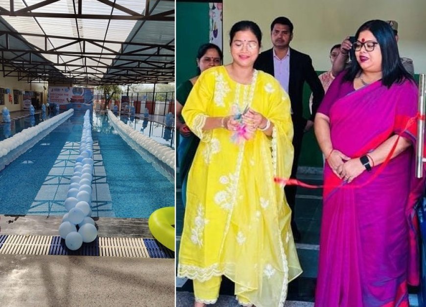 Hardoi News: अपर जिलाधिकारी ने सेठ एम. आर जयपुरिया स्कूल में नए स्विमिंग पूल का किया उद्घाटन। 