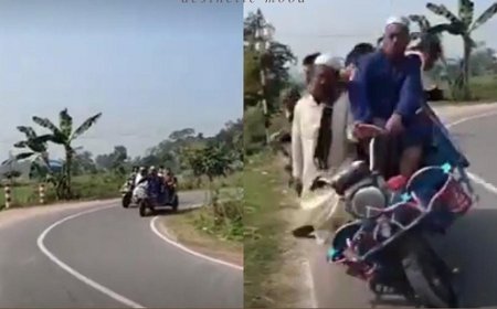 Viral News: सड़क पर दौड़ रहा था रिक्शा सवारी कर रहे थे लोग, तभी मोड पर हुआ कुछ ऐसा, मच गई खलबली।