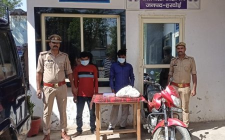 Hardoi News: शातिर चोर चोरी की मोटरसाइकिल सहित गिरफ्तार, आभूषण व कपड़े भी बरामद। 