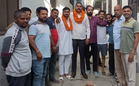 Uttarakhand News: विकास से अछूता नहीं रहेगा बाजपुर का कोई भी कोना, चेयरमैन गित्ते ने मझराप्रभु व रामभवन में किया टाईल्स रोडों का शिलान्यास।  