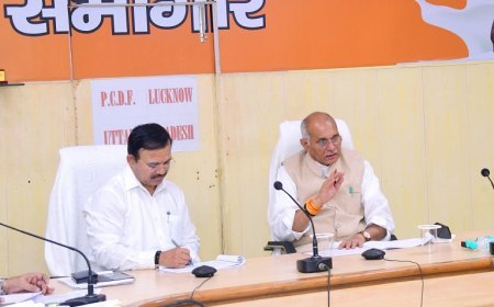 Lucknow News: झांसी के महाप्रबंधक का एक माह का वेतन रोका गया, पराग के उत्पादों की गुणवत्ता से कोई भी समझौता न किया जाए- धर्मपाल सिंह