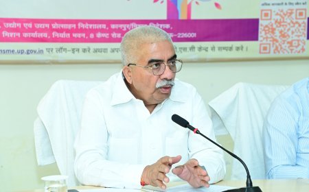 Lucknow News: MSME मंत्री राकेश सचान ने 90 दिनों की कार्ययोजना की समीक्षा की, उद्यमिता को बढ़ावा देने पर दिया जोर