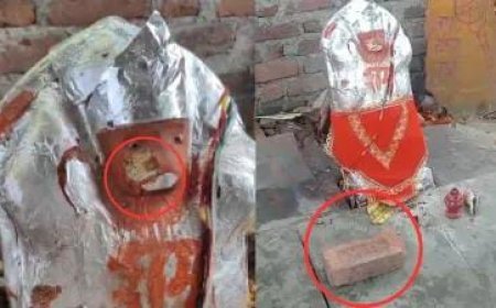 Rajasthan News: हनुमान जी के मंदिर को अज्ञात लोगों ने किया खंडित, इलाके के लोगों में गुस्सा।