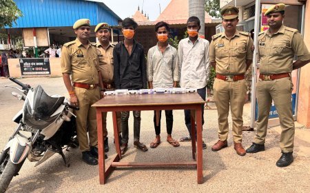 Hardoi News: चोरी की कई घटनाओं में शामिल तीन शातिरों को पुलिस ने पकड़ा, कब्जे से भारी बरामदगी