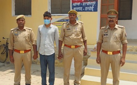 Hardoi News: महिला व परिवार वालों से मारपीट करने पर पुलिस ने पकड़ा, कार्रवाई जारी