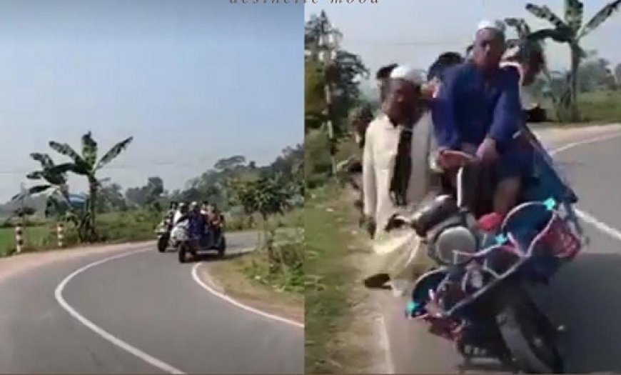 Viral News: सड़क पर दौड़ रहा था रिक्शा सवारी कर रहे थे लोग, तभी मोड पर हुआ कुछ ऐसा, मच गई खलबली।