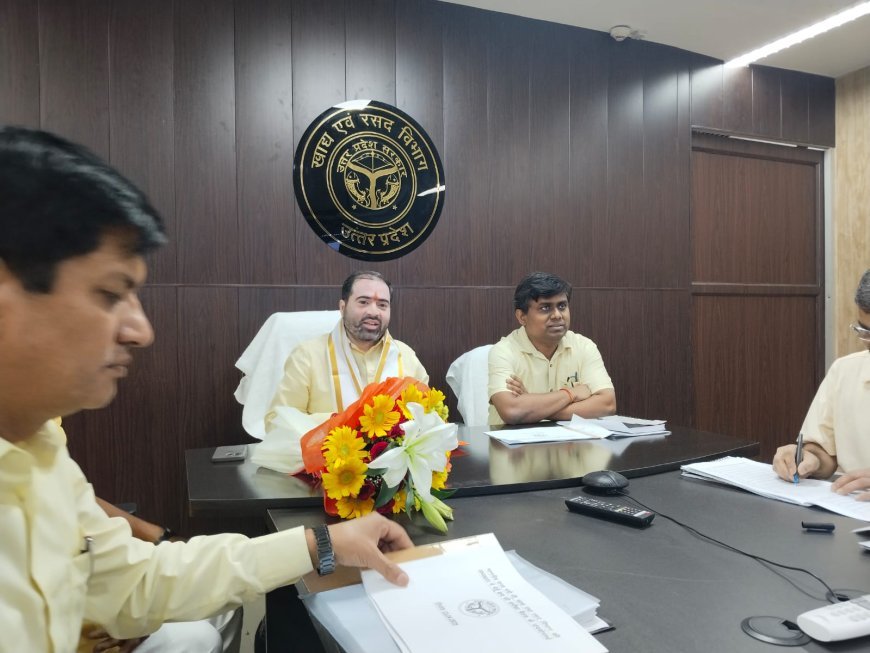 Lucknow News: राज्यमंत्री सतीश चन्द्र शर्मा की अध्यक्षता में गेहूँ खरीद की वर्चुअल समीक्षा बैठक संपन्न, गेहूँ खरीद योजना के प्रचार को लेकर निर्देश दिए