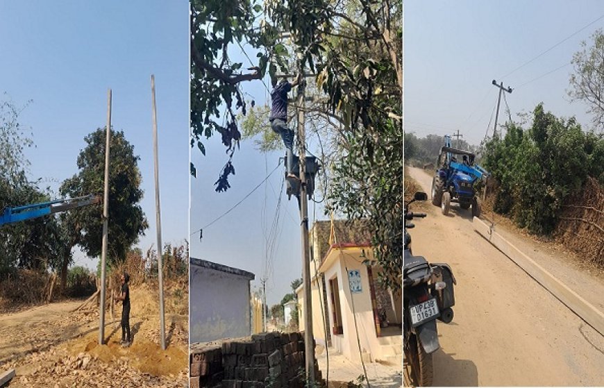योगी सरकार की पहल से रोशन हुआ वनटांगिया गांव- गोण्डा के मनीपुर ग्रांट में पहली बार पहुंची बिजली। 