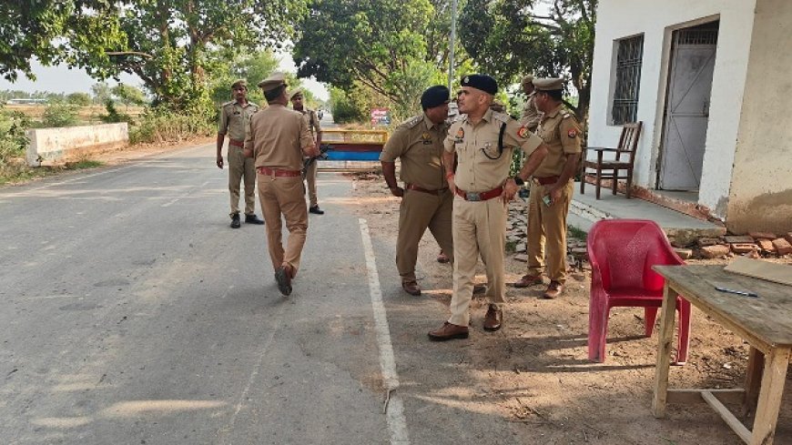 Hardoi News: SP ने हरदोई-लखनऊ बॉर्डर इलाके में बेरियर ड्यूटी का आकस्मिक निरीक्षण किया।