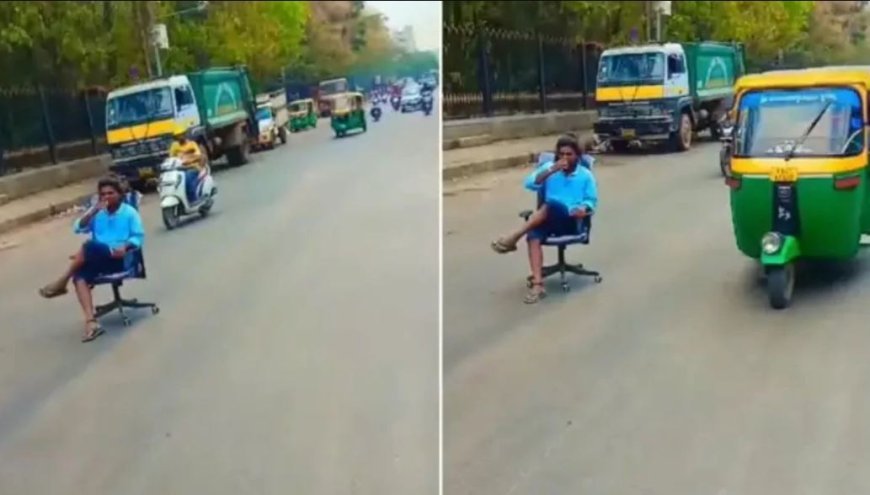 Trending News: बीच सड़क पर ट्रैफिक के बीच कुर्सी पर बैठकर चाय पी रहा था शख्स, वीडियो वायरल होने पर पुलिस ने किया गिरफ्तार