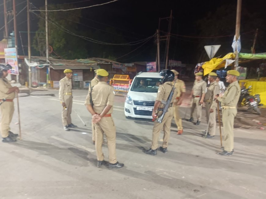 Hardoi News: SP के निर्देश पर जिले की सीमाओं पर 142 जगहों पर सघन चेकिंग कर पुलिस बल ने सुरक्षा का अहसास कराया 