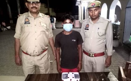 Hardoi News: अवैध तमंचे के साथ सांडी पुलिस ने गिरफ्तार किया