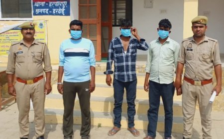 Hardoi News: गाली-गलौज व मारपीट के मामले में 3 गिरफ्तार