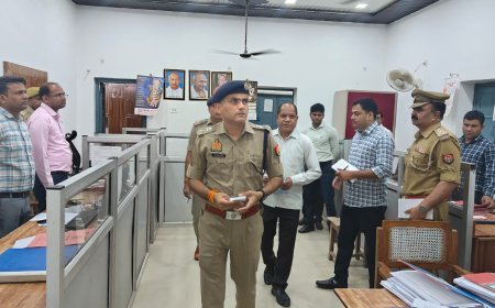 Hardoi News: SP ने किया पुलिस कार्यालय का वार्षिक निरीक्षण: रिकॉर्ड रूम और आंकिक शाखा की जांच, अभिलेखों के रखरखाव पर दिए सख्त निर्देश