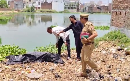 Sambhl News: तालाब में तैरता मिला महिला का शव, तीन दिन से थी लापता। 