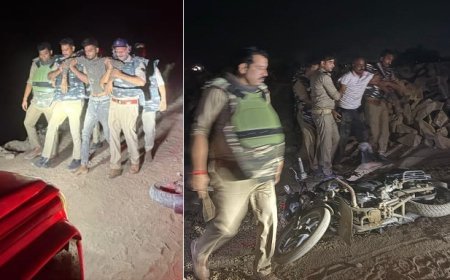 Ballia News: बलिया में पुलिस मुठभेड़:- दो बदमाश घायल, तीन फरार।