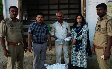 Gonda News: बभनजोत में दो अवैध मेडिकल स्टोर पर छापा- ₹1.15 लाख की दवाएं सीज, चार नमूने जांच को भेजे। 