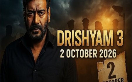 Bollywood News: 'दृश्यम 3 (Drishyam 3)' की रिलीज डेट का ऐलान, इस दिन सिनेमाघरों में धमाल मचाएंगे विजय सलगांवकर। 