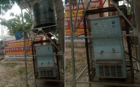 Sitapur News: वाटर कूलर  बने शो-पीस, मरीज व तीमारदारों को हो रही समस्या। 