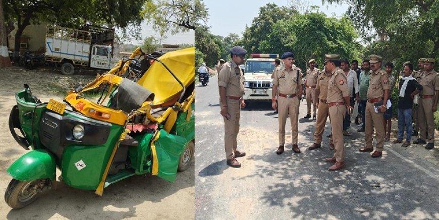 Hardoi News: हरदोई में दर्दनाक सड़क हादसा - ऑटो-डंपर की टक्कर में 7 की मौत, सवारियां 10 फीट दूर जाकर गिरीं। 