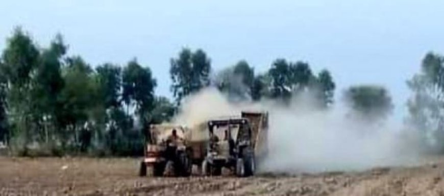 Hardoi News: हरपालपुर में जमकर हो रहा अवैध खनन, रात दिन गरजती हैं जेसीबी। 