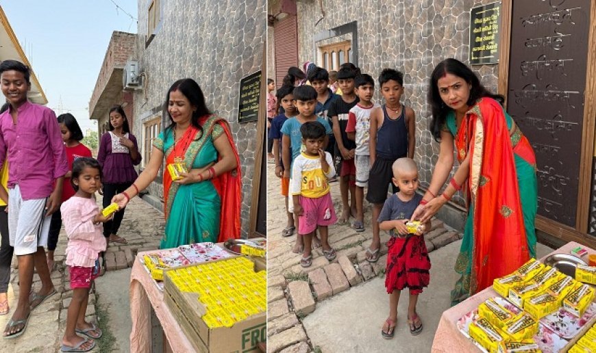 Hardoi News: जेठ के दूसरे बड़े मंगल पर समाज सेविका द्वारा प्यासों को पिलाई गई फ्रूटी, लिया आशीर्वाद। 