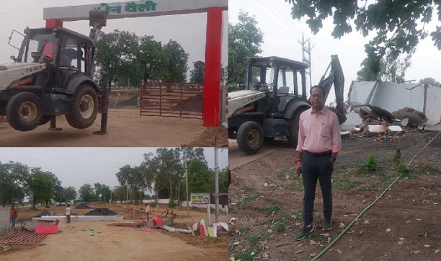 MP News: ग्रीन वैली कॉलोनी पर चला प्रशासन का बुलडोजर- निर्माण कार्य ध्वस्त ,बिना अनुमति किए गए कॉलोनी विकास पर तहसील प्रशासन की कार्रवाई, की जाएगी भूस्वामी पर एफआईआर। 