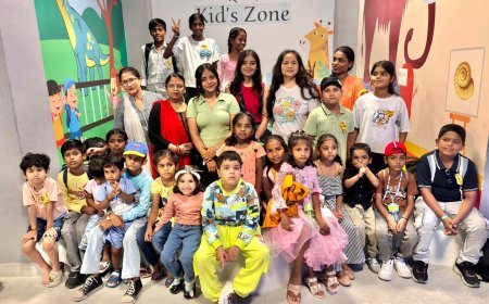 Lucknow News: राज्य संग्रहालय उत्तर प्रदेश में खुशियों की पाठशाला कार्यक्रम में बच्चों ने लिया भाग