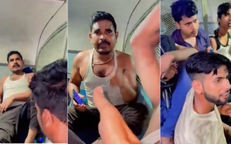 Ajab Ghazab News: जनरल कोच में भेड़-बकरियों की तरह भरे यात्रियों में भयंकर मारपीट, सीट को लेकर हाथ चलाते दिखे लोग। 
