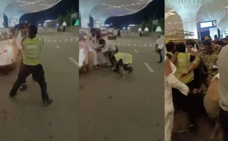Viral News: मुंबई एयरपोर्ट पर जानी दुश्मन बने  सुरक्षा गार्ड्स और टैक्सी चालक, CISF ने संभाला मोर्चा, पुलिस जांच जारी।
